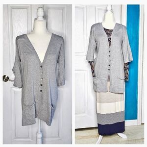 J. Jill V Neck Sweater Cardigan